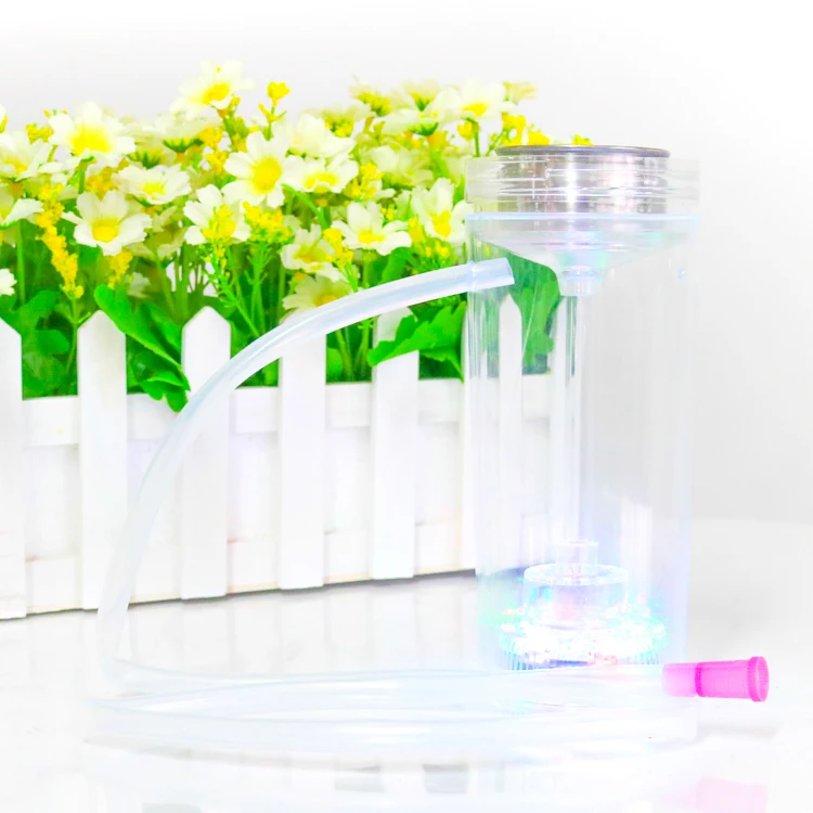 wholesale small mini hookah set nargile shisha chicha hubbly bubbly narguil sheesha car portable hookah cups with LED lights