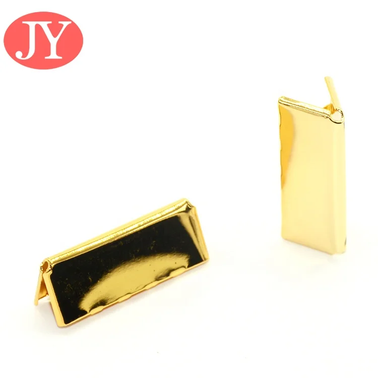 Factory price 15mm small size copper metal belt end tips