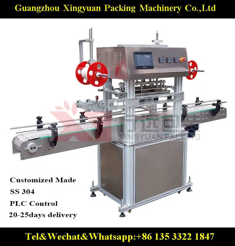 Plastic bucket sealing machine bucket packaging machine line type automation high speed bucket sealing machine