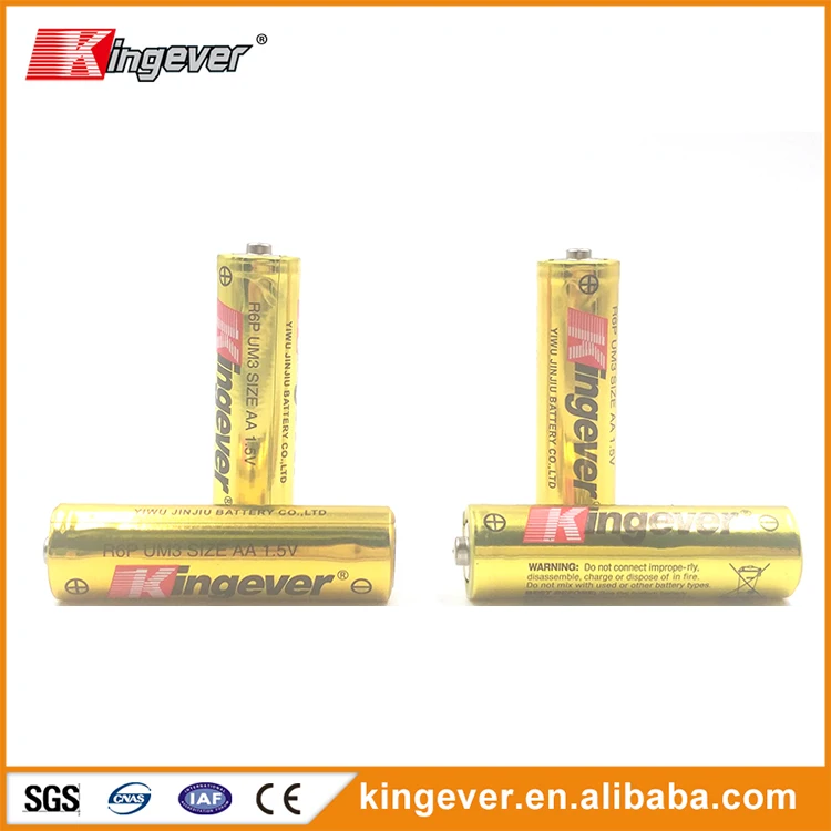 Kingever r6p aa 1.5v battery with Aluminum foil