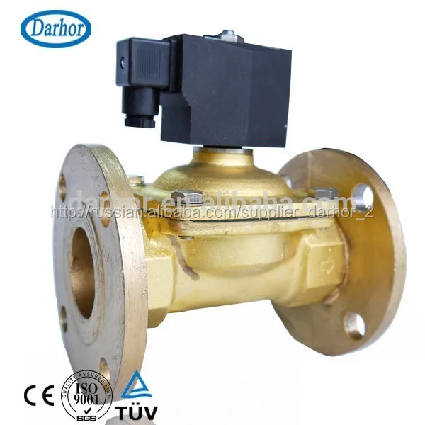 прямого действия фланец электромагнитный клапан, большой размер электромагнитный клапан, dn50 электромагнитный клапан