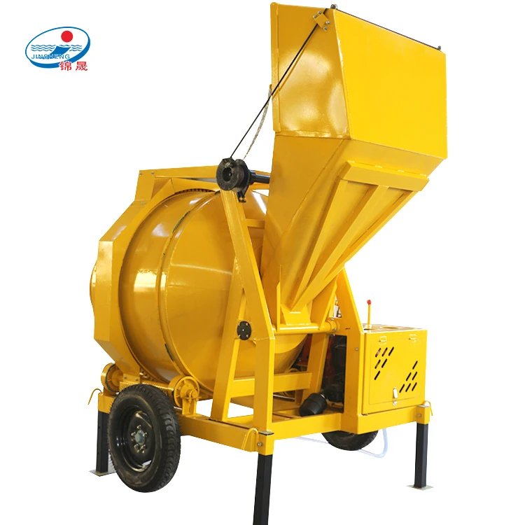 JZC diesel portable 2 bag cement concrete mixer machine with lift price