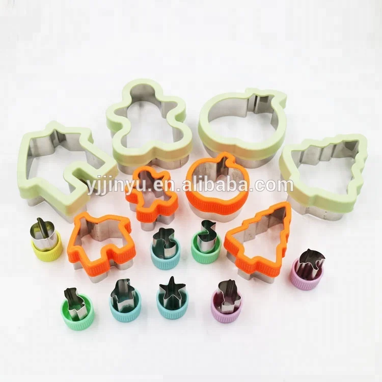 
Hot sale Sandwich set Cookie Mold Vegetable and Fruit Cutters set for kids Christmas shaped baking tools set 