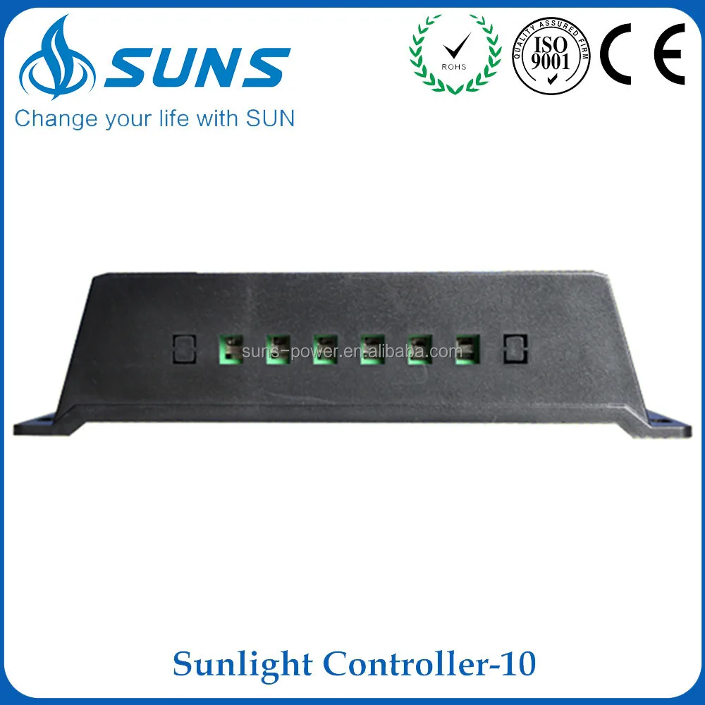 China competitive price Wind Lithium ion 12v 24v 10a solar pwm charge controller with charger