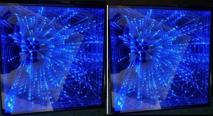 New arrival 2021 tempered glass mirror 3d spark wedding led dance floor panel