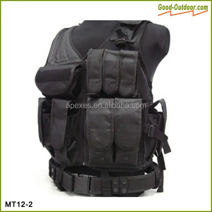 Black Multifunctional Army Tactical Vest