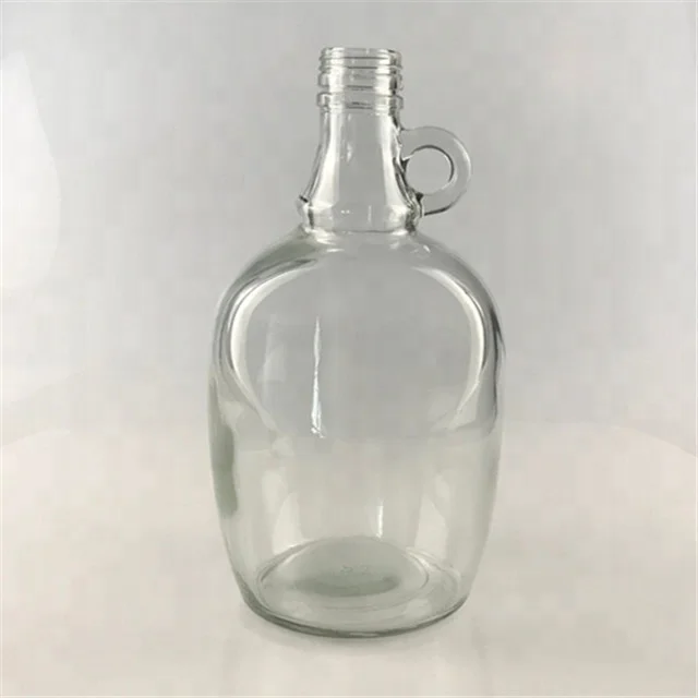 
1.5L clear glass beer growler empty wine Growler Bottle 