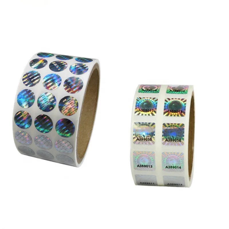 Custom uhf rfid sticker anti-counterfeiting technical security cheap 3D hologram sticker