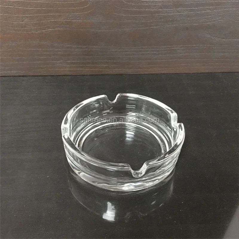 
China factory glassware wholesale crystal custom cigar ashtray from Sanmee glassware 