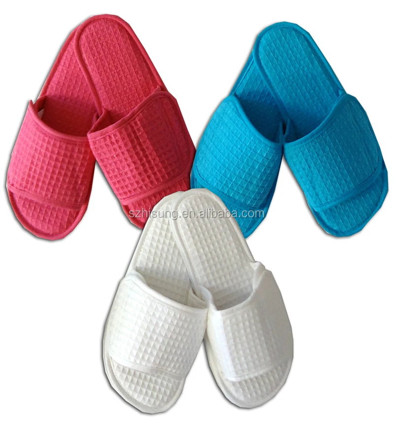 
Hotel Cotton Waffle Slipper EVA Slipper 