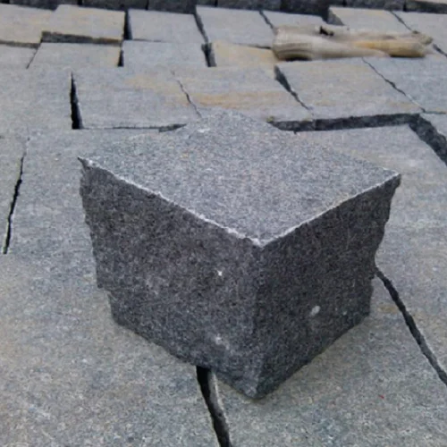 Black color basalt 20 x 20 stone pavers granite paving stone