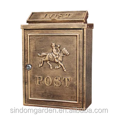 Sindom New Design Outdoor Wall Mount Residential Aluminium Mailbox