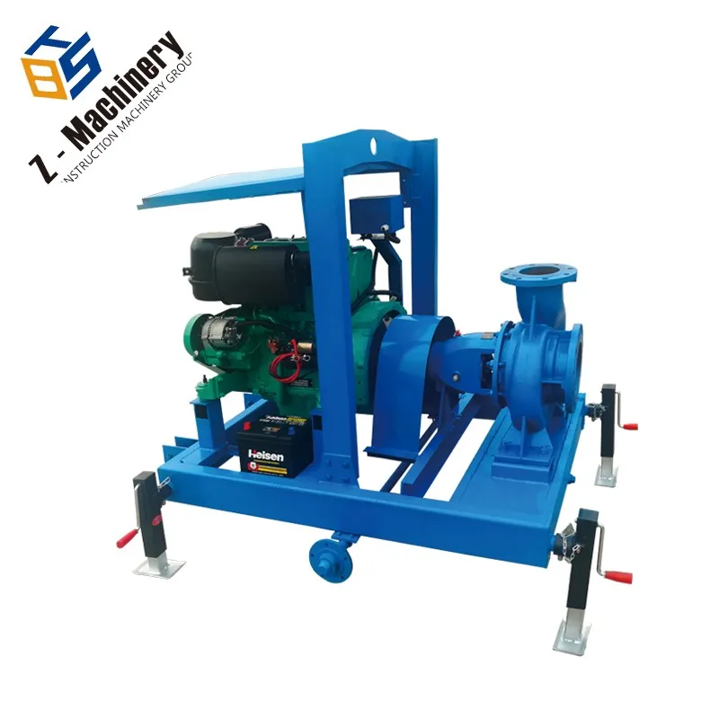 Mobile type  centrifugal  8 inch Deutz diesel engine water pump for irrigation