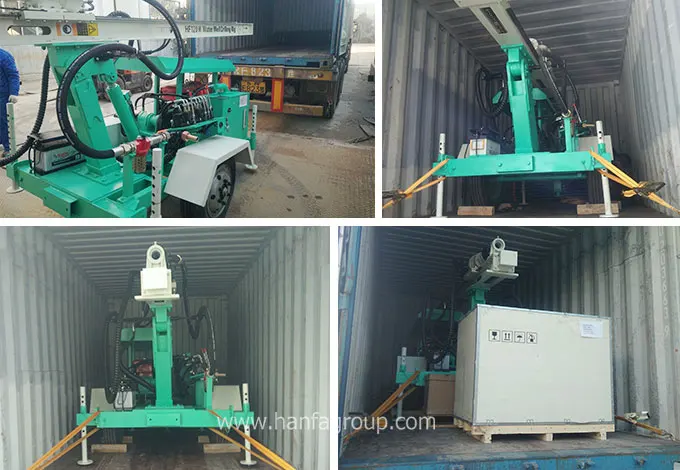 Небольшая буровая установка для водяных скважин HF150W продажи/простая в эксплуатации
