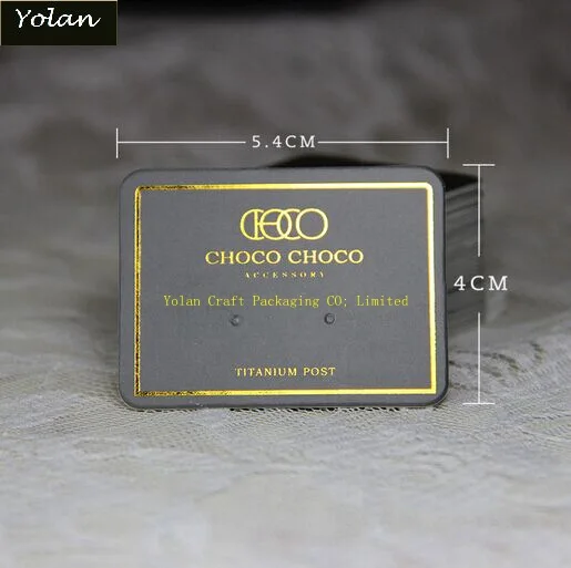 GOLDEN STAMPING Custom Printed Earring Cards