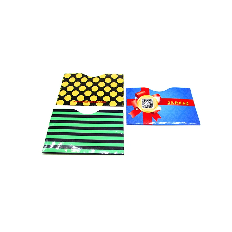 Free Sample Aluminum Paper Blocking RFID Protector Plastic Magnetic Card Business Card Holder Sleeve