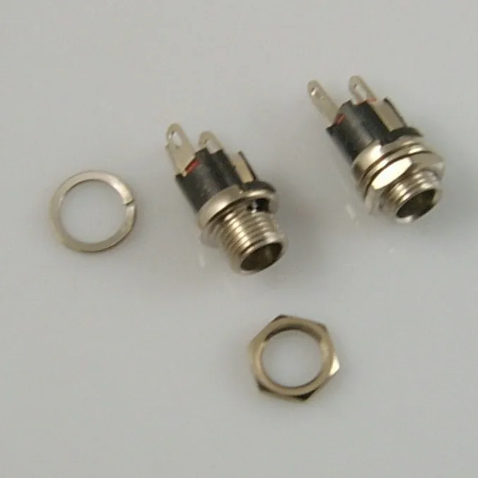5.5x2.1mm 5.5/2.1mm DC female Power Jack Socket Threaded Female Connector