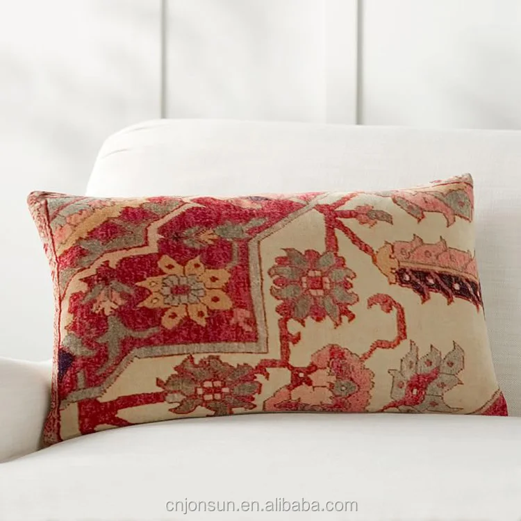 100% хлопок бархат печатные наволочка дизайнер наволочки