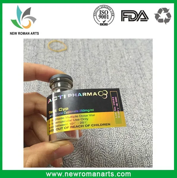 Free Samples Waterproof Vial Labels manufactured in China