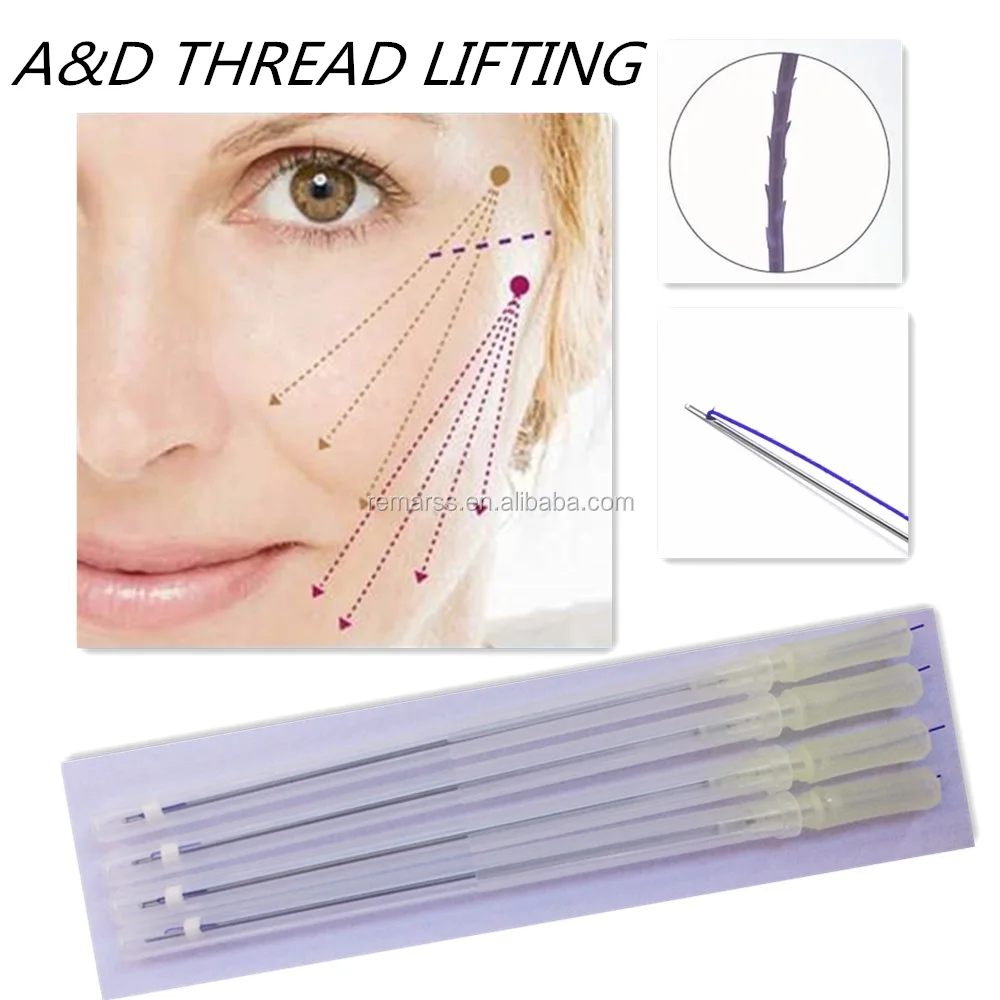 
korea polydioxanone suture fio lifting pdo double needle cog thread 
