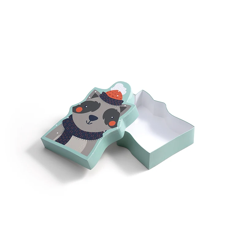 Glossy Finish Color Printed Children Toy Packaging Hard Cardboard Paper Animal Shape Gift Box