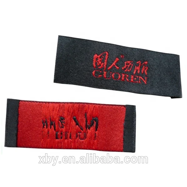 fabric woven main label for dress