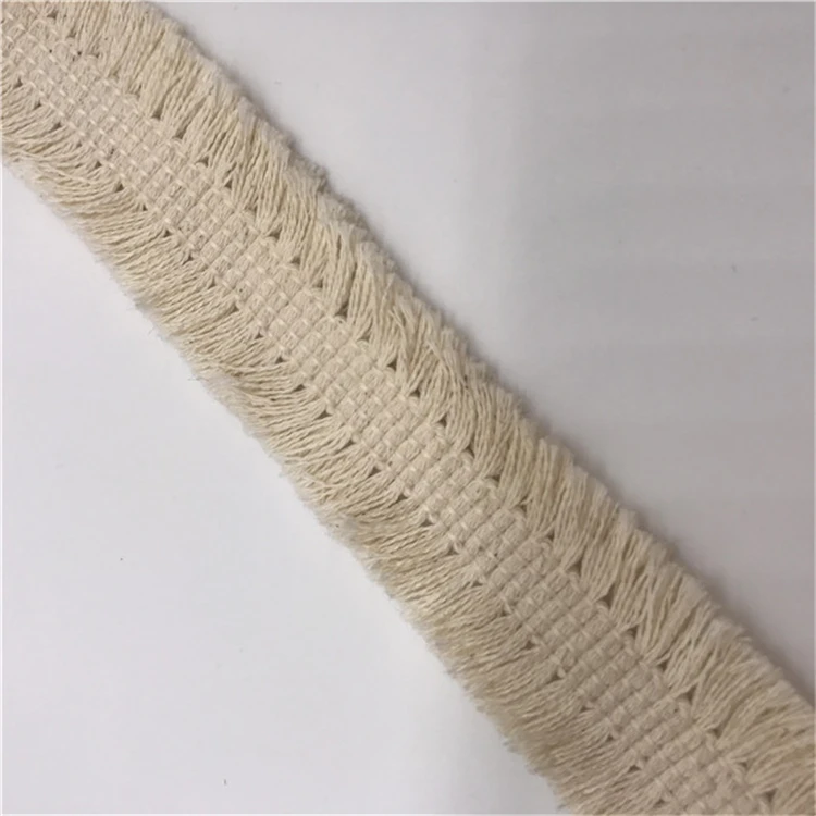 Guangzhou supplier cotton pillow tassel sewing accessories for clothing boho fringe trim