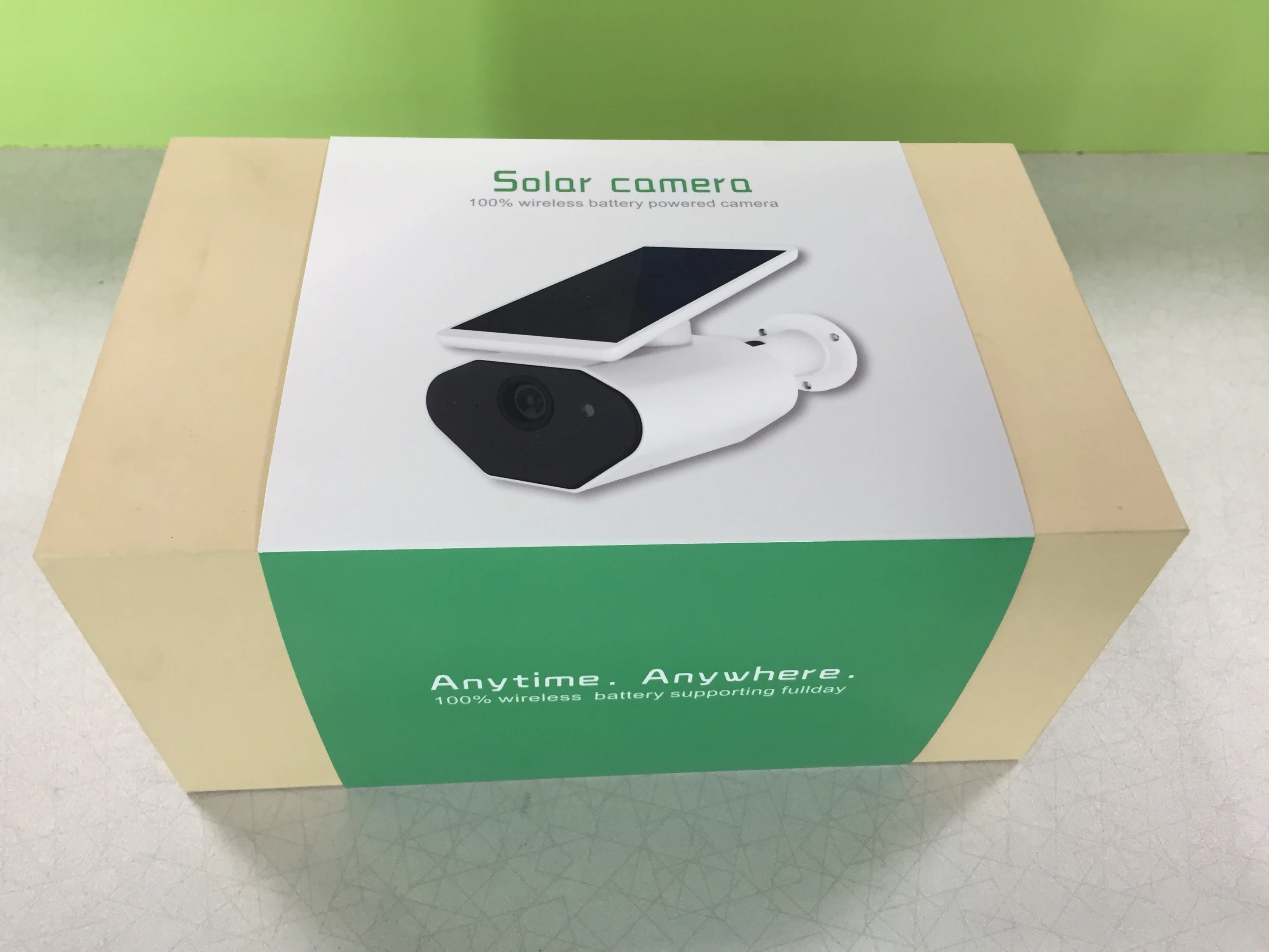 Solar Weatherproof Outdoor WiFi Surveillance Camera with Solar Panel, Facial Recognition, Night Vision