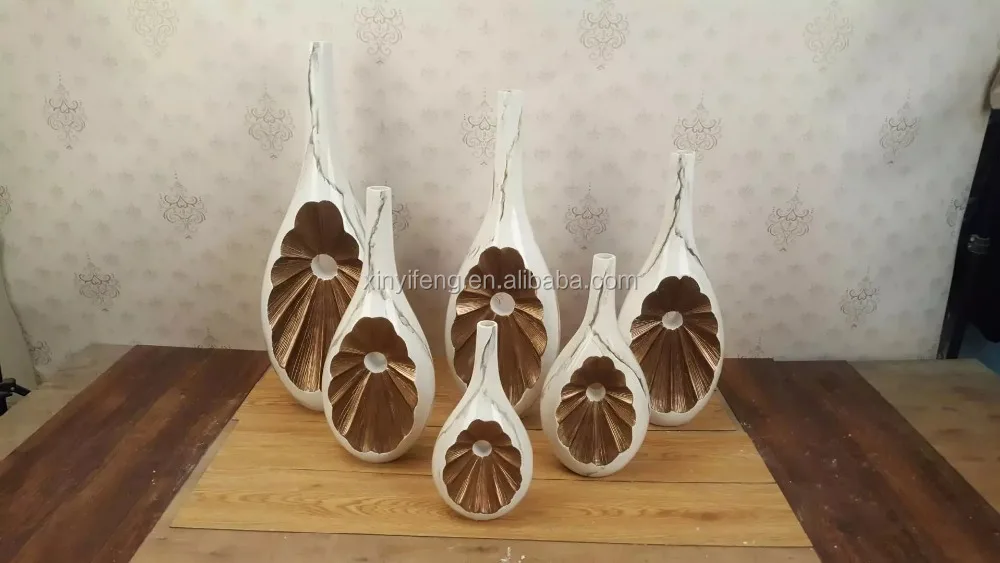 FRP Concise TV Stand Resin Table Top Small Vase Original European Home Decoration