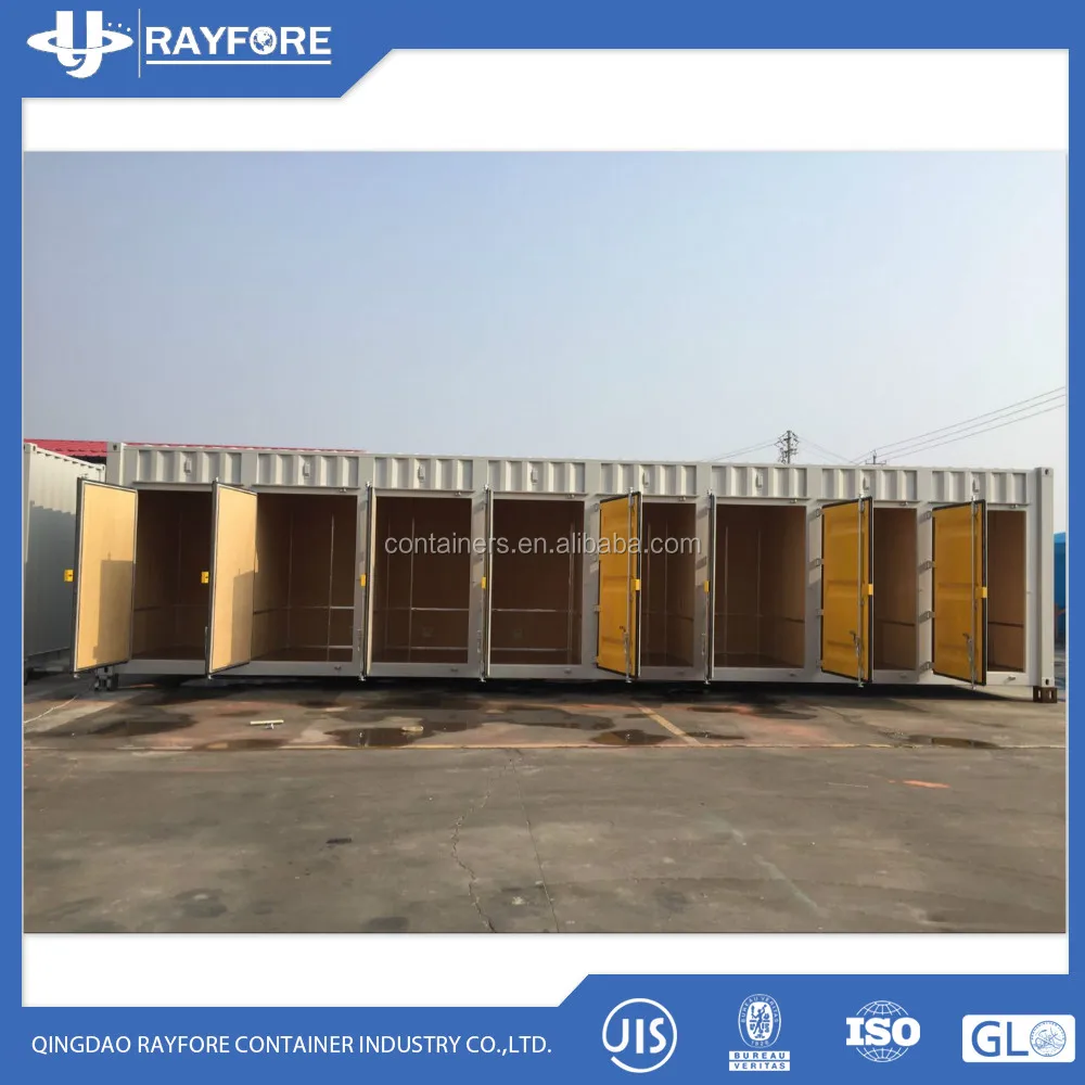 rolling shutter door 20ft length side open storage container