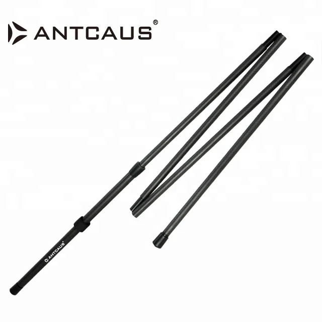2.1M Carbon Fiber Customized Outdoor Telescopic Adjustable Pole Flexible Camping Camping Tent Poles