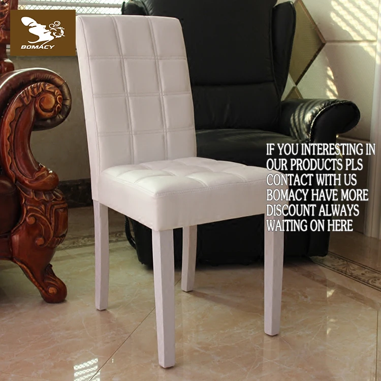 Bomacy Modern Design Dinning Little Tulip Chair Dining Room Chair With Leather Cushion