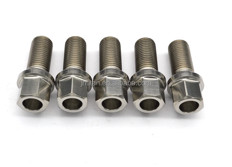 Gr5 titanium wheel bolt M14*1.5*28mm with ball seat