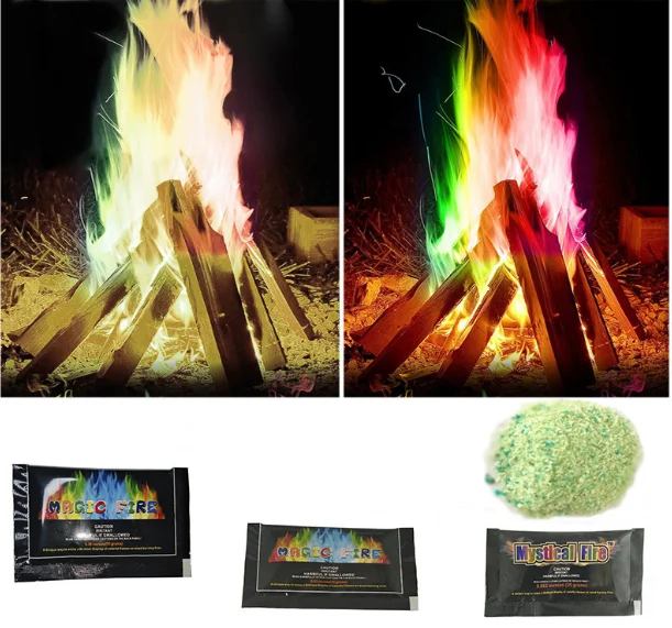 Magical Flames  Creates Vibrant Colorful Flames  Wood Burning Fires Colored Flames for Wood Burning Fires