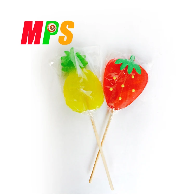 Lovely Fruit Shape Lollipops Hard Candy