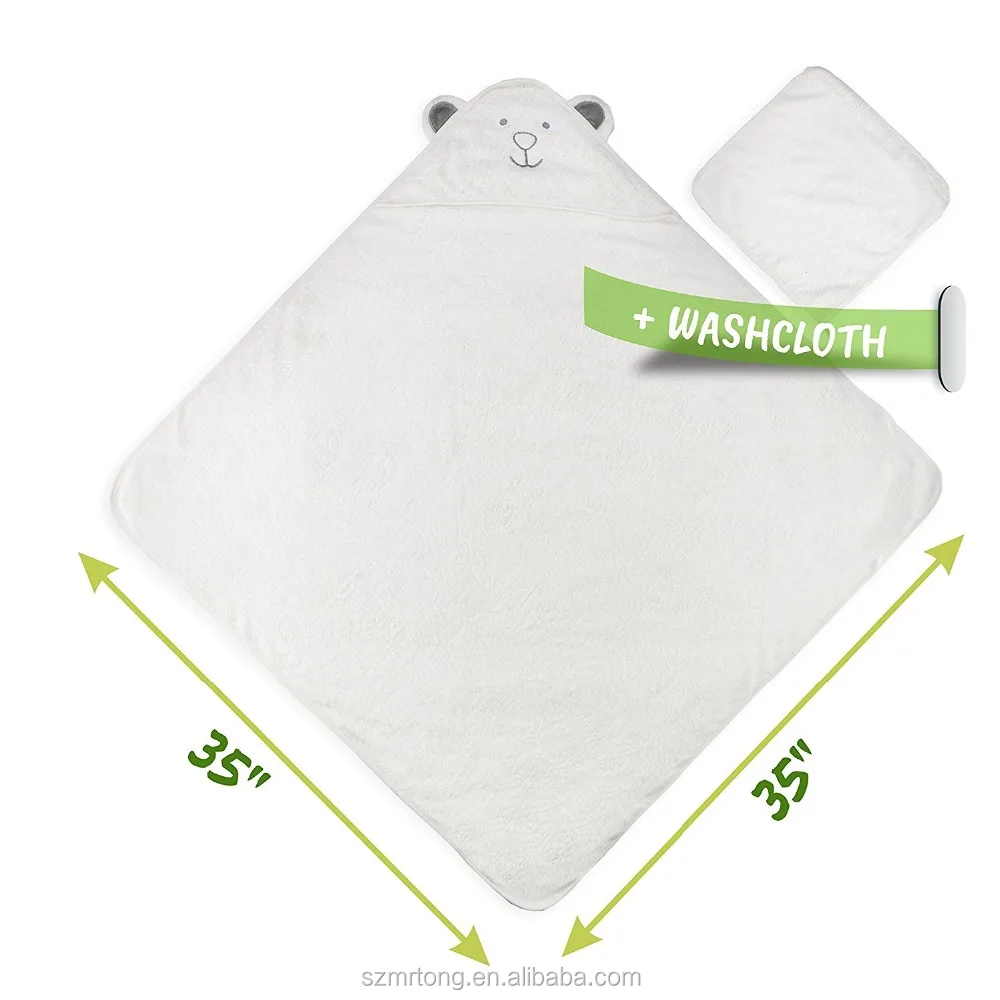 Baby Hooded Baby Towel for Boys and Girls 100% Cotton Extra Soft Bath Beach Animal Face Towel