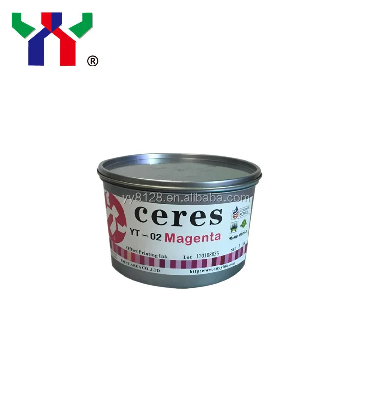 Offset Sheet Fed Ink Ceres YT-02 Offset CMYK Ink for Paper