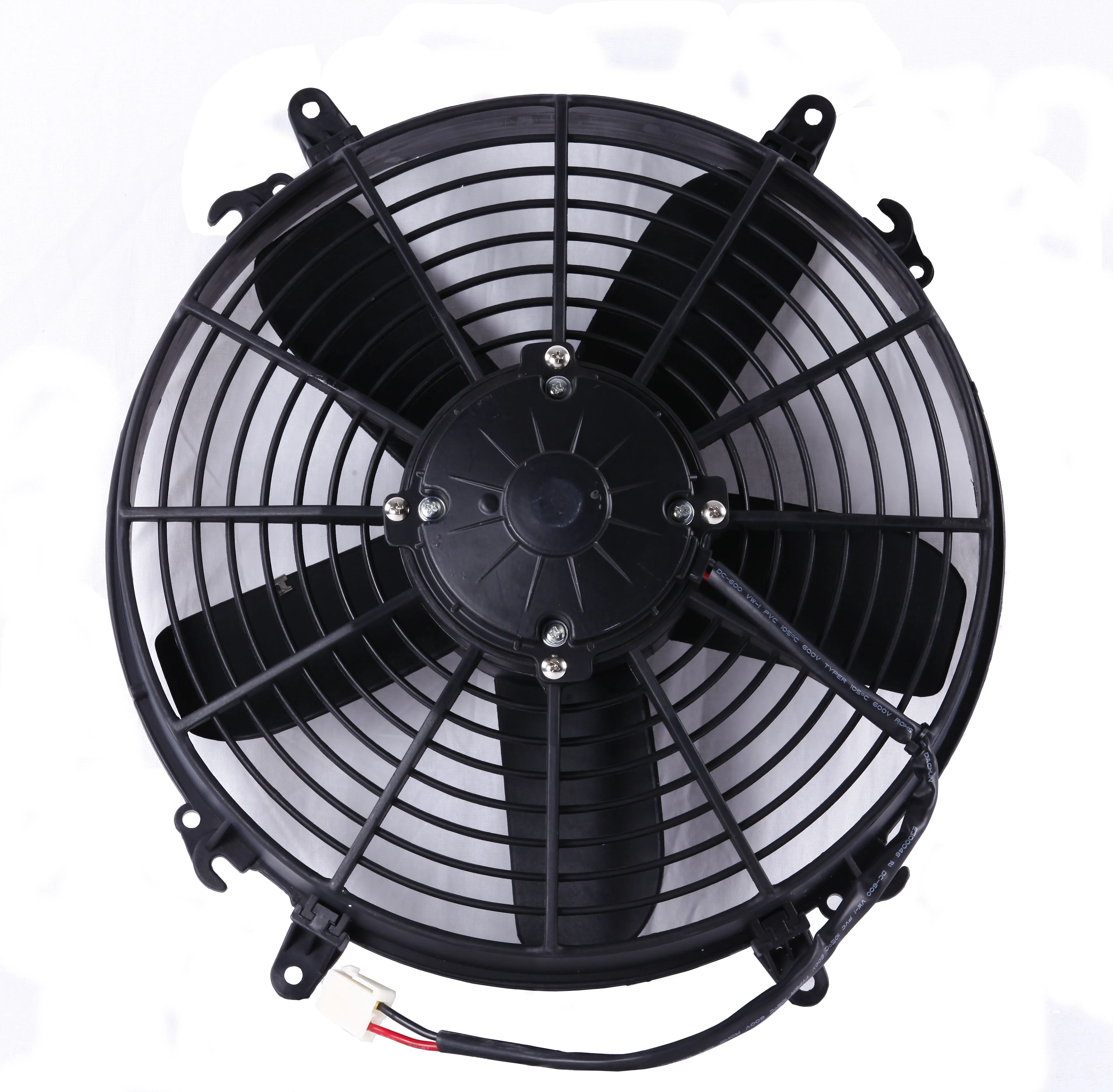 12V and 24V DC brush motor axial fan replace spal VA01 series for bus condenser fan push and pull from China manufacture