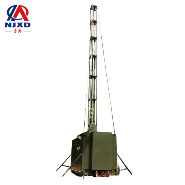 Xuedian 25m Outdoor military telecommunication tower