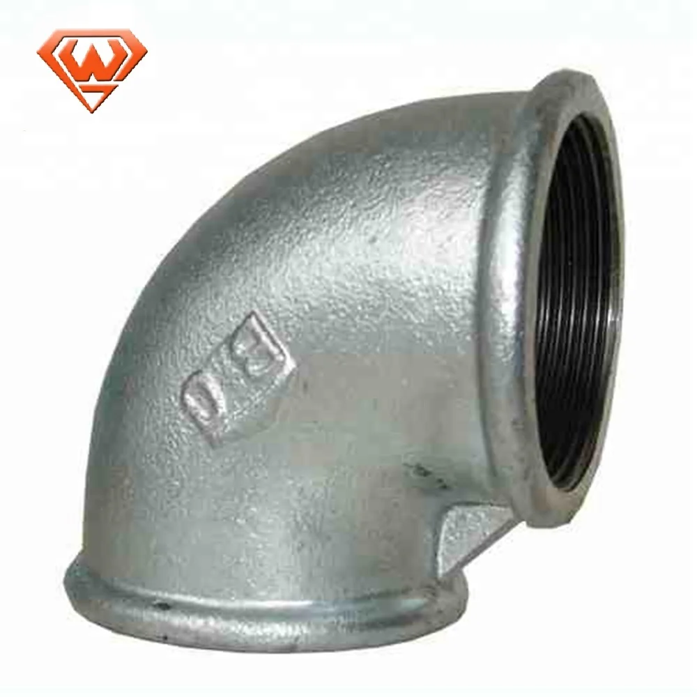 
1/2 4 inch Cast iron Hot Dip GI Galvanized Thread gi pipe fitting names and parts Malleable Iron Pipe Fittings 