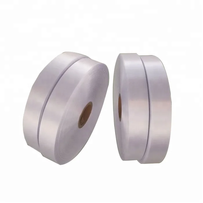 Woven double side satin care label ribbon for garment