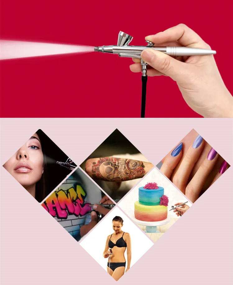 Portable Foundation Airbrush Kit Machine Mini Airbrush Compressor for Makeup Set and Nails