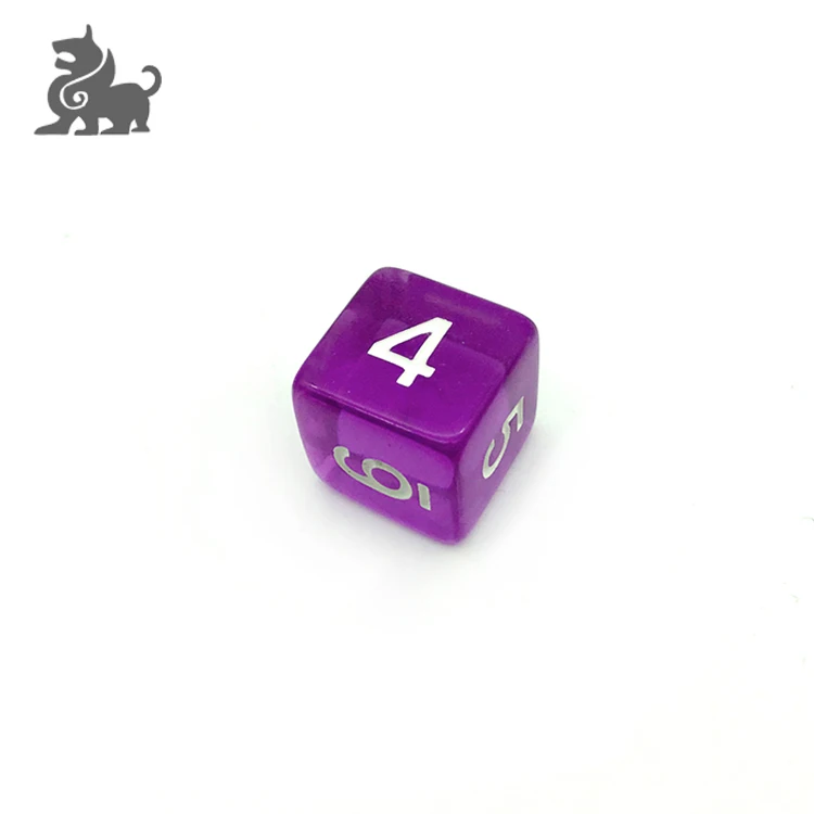 Wholesale  custom colorful promotional entertainment acrylic dice