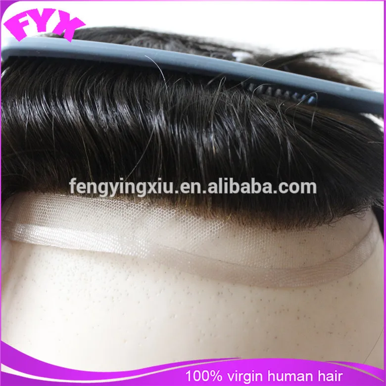 factory direct sale 100% human hair system mono toupee mens hair systems toupee High quality wigs for men