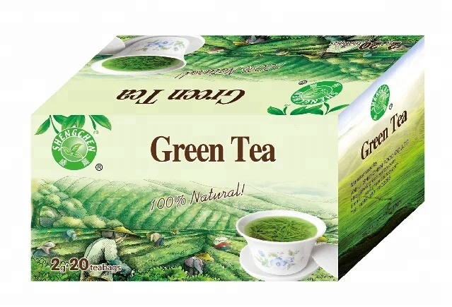 100% Pure Natural Green Tea Packing Size 65 X 80 mm Nylon Pyramid Loose Leaf Green Tea