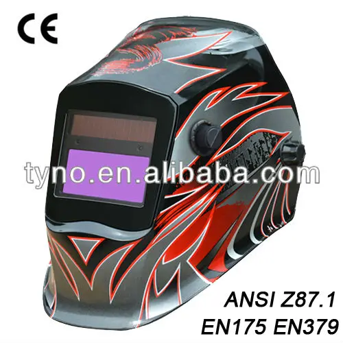 CE EN169/EN175/EN379 Solar Auto Darkening Welding Mask/ANSI Z87.1 Welding Helmet For TIG MIG Welding