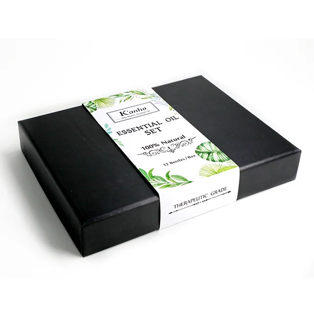 Kanho 100% Pure Natural Therapeutic Grade Essential Oil Set 12/10ml Aromatherapy Gift Set with Private Label OEM