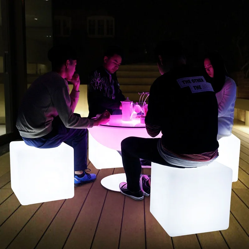 High quality led rechargeable bar table,led wedding table for indoor and outdoor