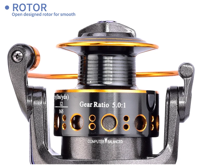 Lureking In Stock Durable 3000 6000 Series Catfish Jigging Pesca Reel