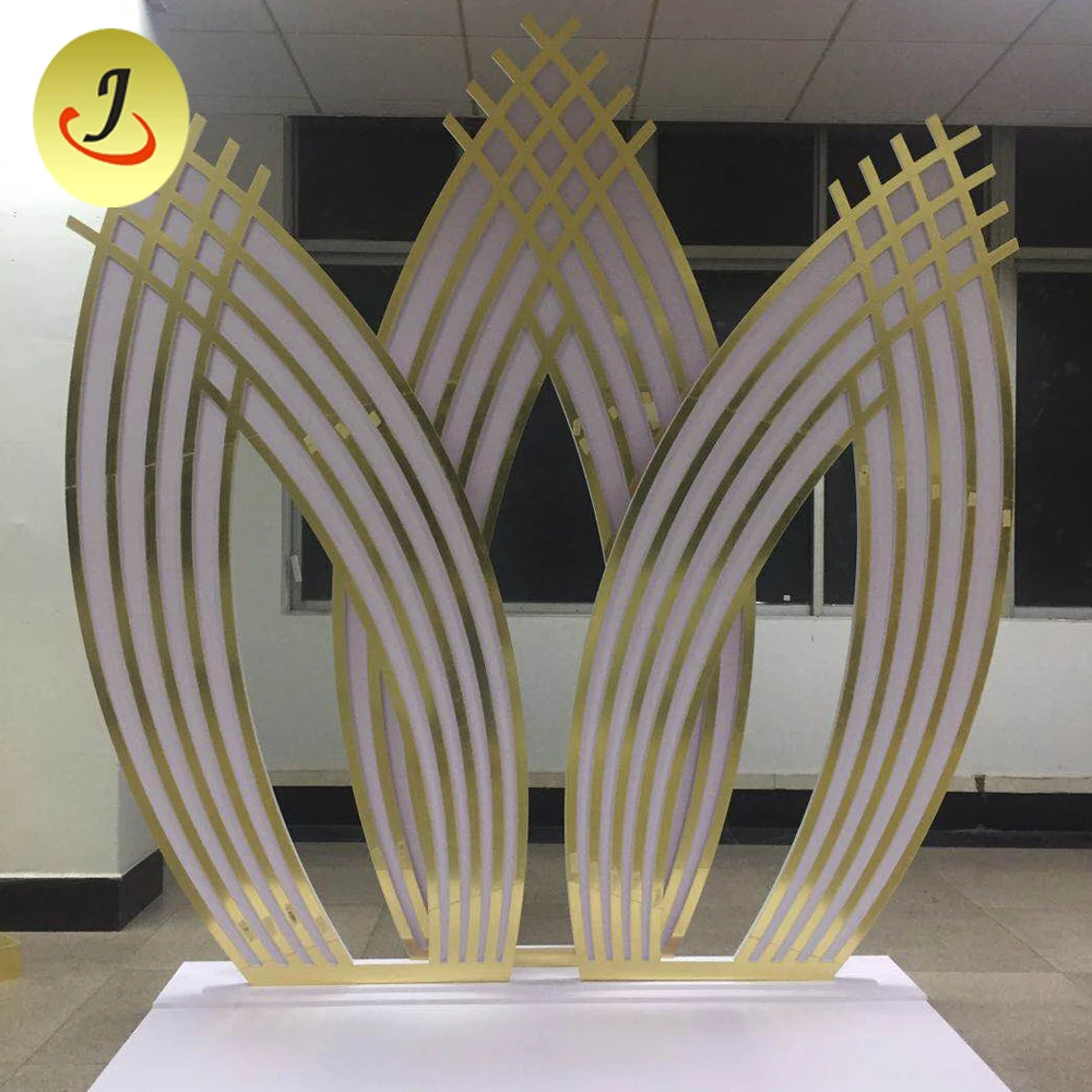 Special Design Pattern Golden TROVAL Wedding Backdrop for Wedding Event Decoration